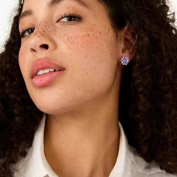 Kate Spade Light Amethyst Studs - Picture 3 of 3